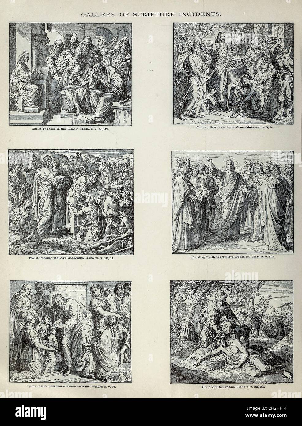 De la Bible de la famille doré contenant l'ancien et le Nouveau Testament, les Apocryphes ornés de gravures, d'illustrations et de la Galerie de la Bible de Dore.Publié à Philadelphie par William T. amies en 1883 Banque D'Images