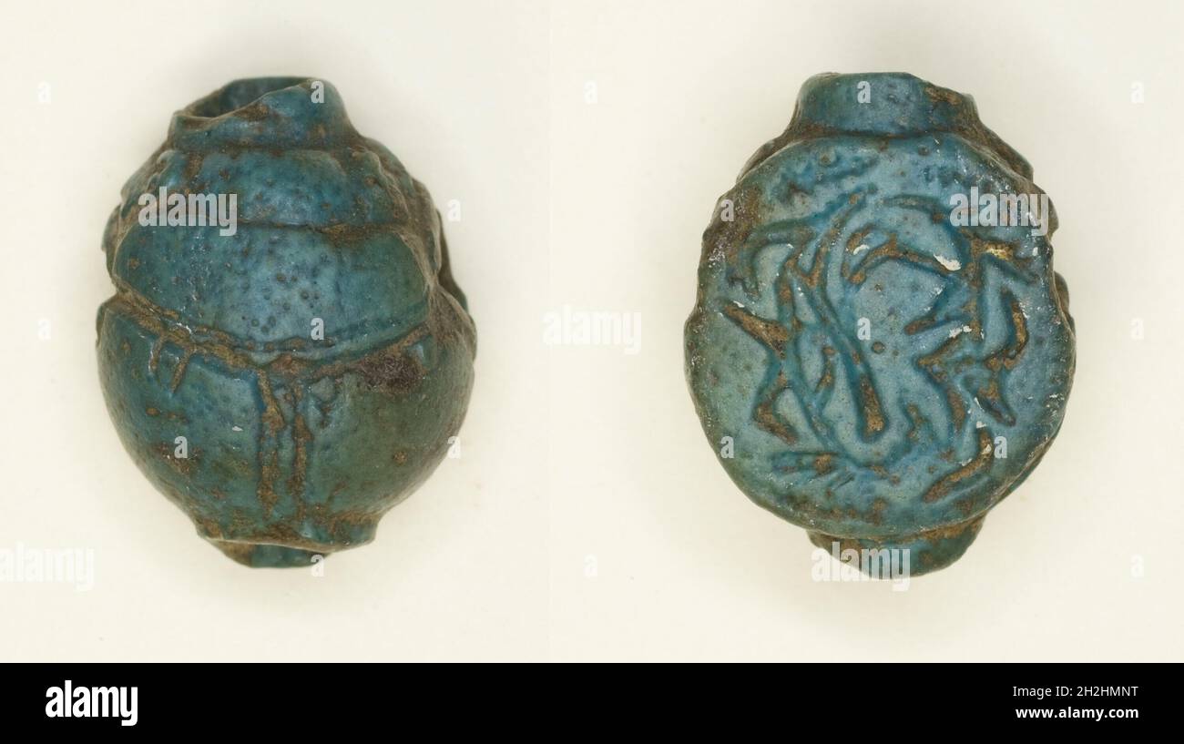 Scarab: Dessins abstraits, Egypte, âge du fer II (?)(9e-7e siècle BCE). Banque D'Images