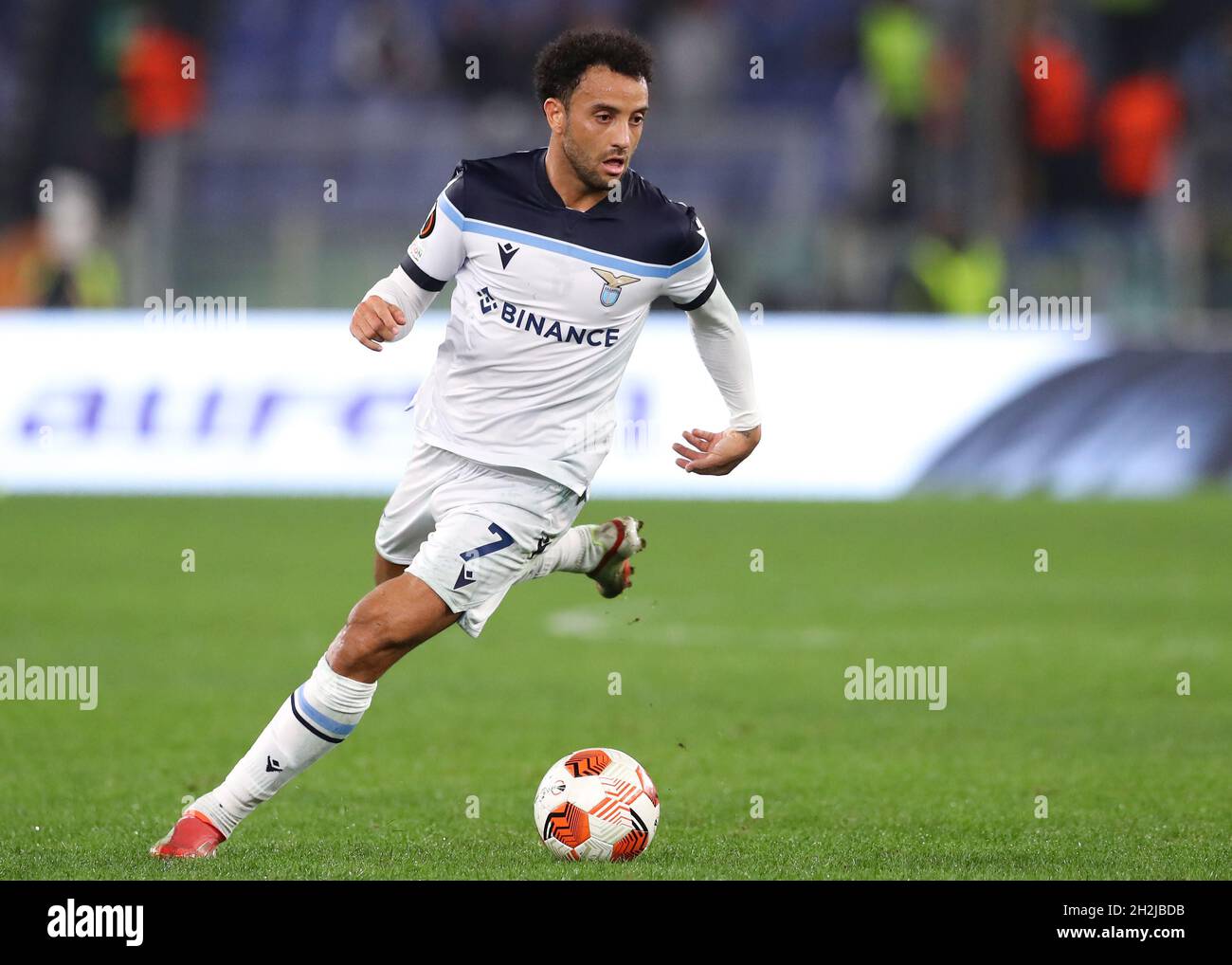 Rome, Italie, 21 octobre 2021.Felipe Anderson de SS Lazio pendant le match de l'UEFA Europa League à Olimpico, Rome.Le crédit photo devrait se lire: Jonathan Moscrop / Sportimage Banque D'Images