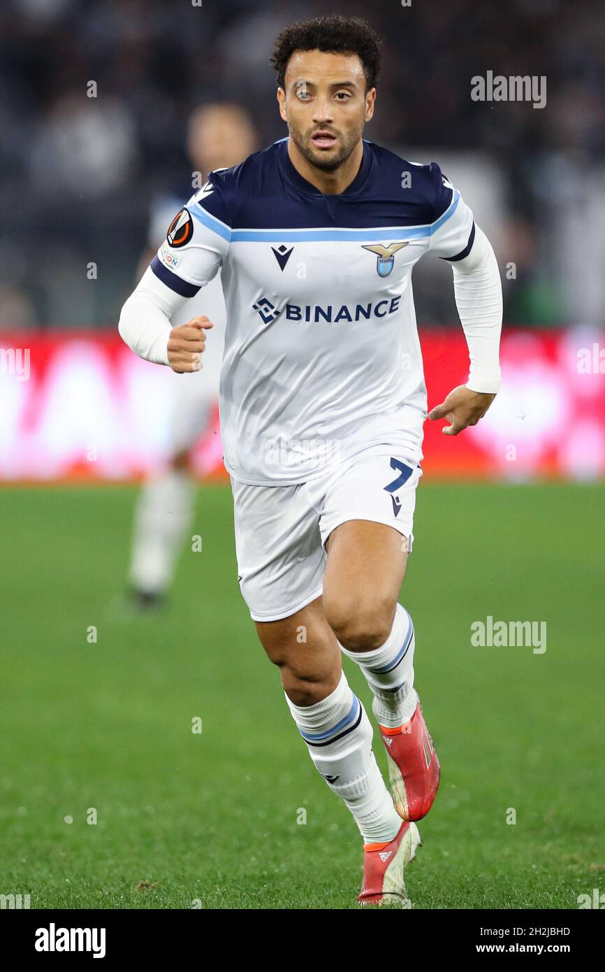 Rome, Italie, 21 octobre 2021.Felipe Anderson de SS Lazio pendant le match de l'UEFA Europa League à Olimpico, Rome.Le crédit photo devrait se lire: Jonathan Moscrop / Sportimage Banque D'Images