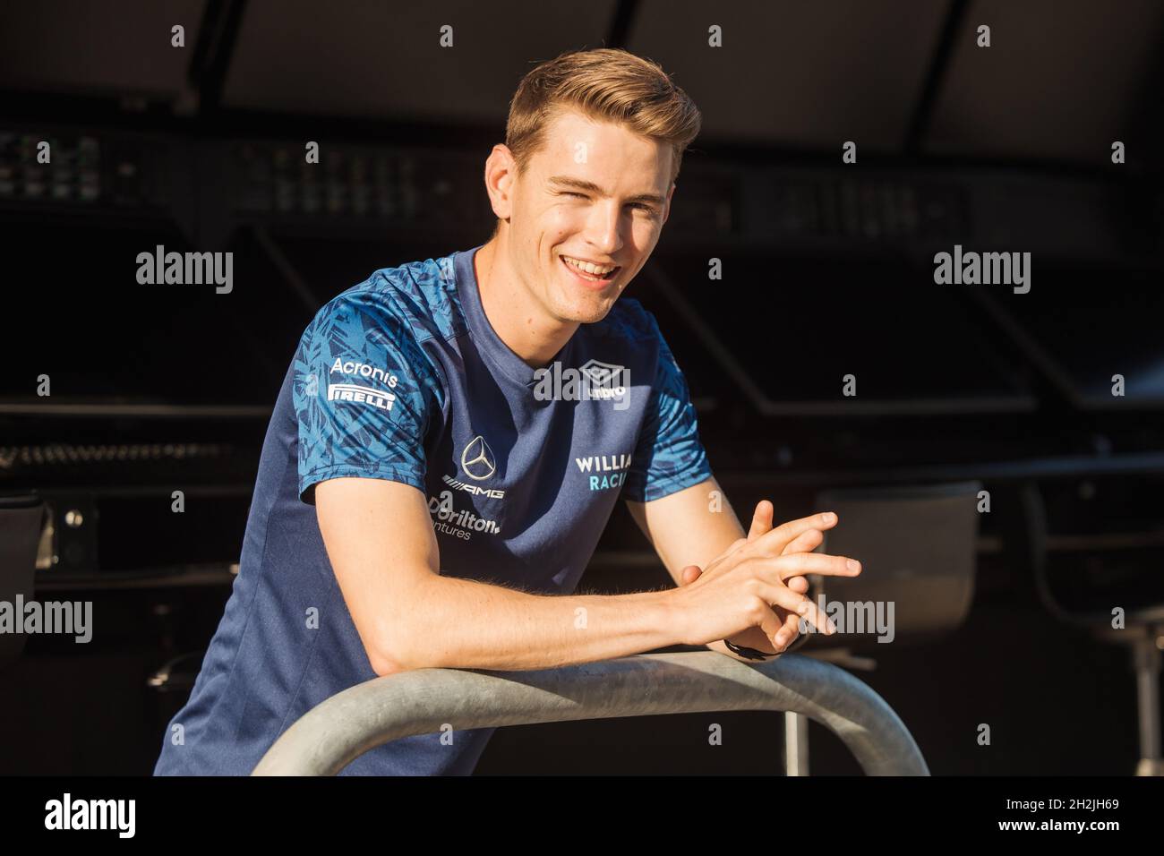 Austin, États-Unis.22 octobre 2021.Logan Sargeant (Etats-Unis) pilote Williams Racing Academy.Grand Prix des États-Unis, vendredi 22 octobre 2021.Circuit of the Americas, Austin, Texas, États-Unis.Crédit : James Moy/Alay Live News Banque D'Images