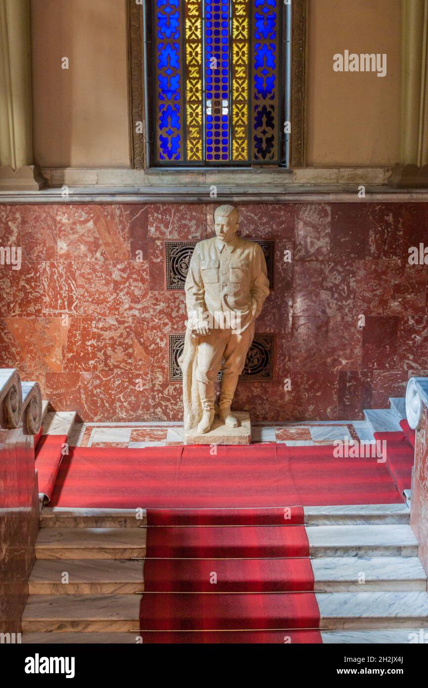 GORI, GÉORGIE - 15 JUILLET 2017 : intérieur du musée Staline dans la ville de Gori, Géorgie. Banque D'Images