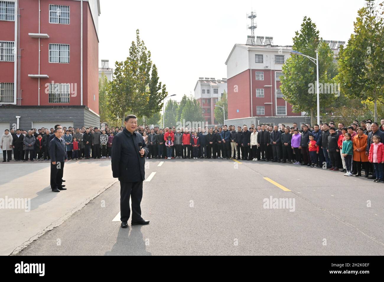 Jinan, province chinoise de Shandong.21 octobre 2021.Le président