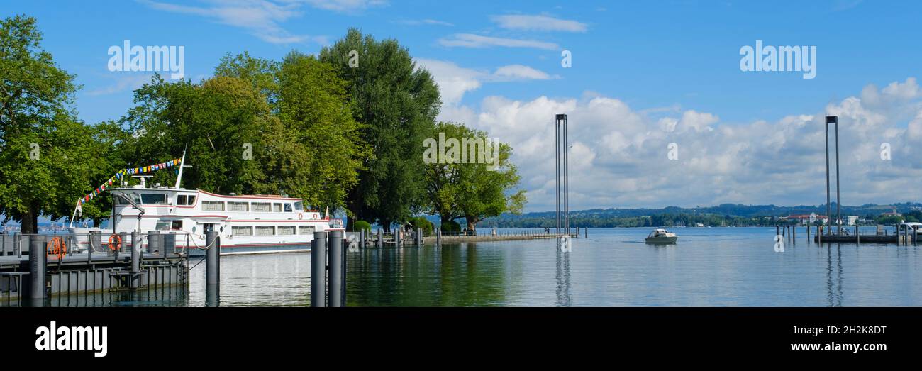 Entrée au port, Bregenz, Vorarlberg, Autriche, Europe Banque D'Images