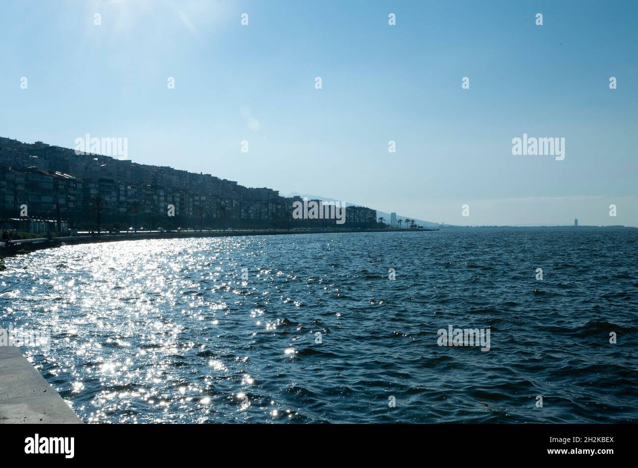 Photo de stock avec vue sur le bord de mer Banque D'Images