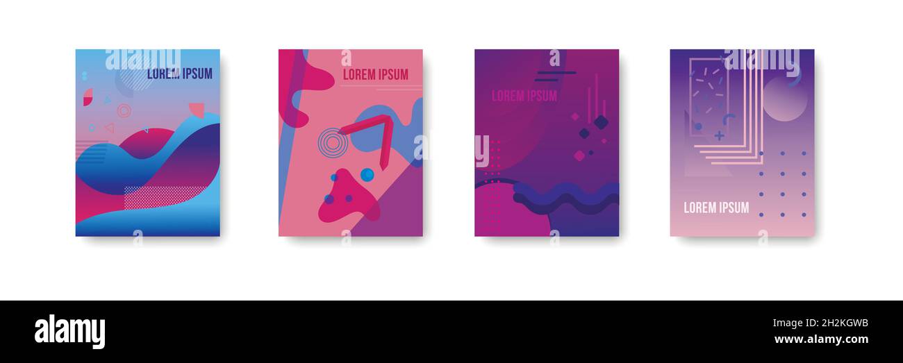 Couvre la conception de motifs géométriques brochure de l'affiche modèle de bannière d'affiche. Illustration de Vecteur