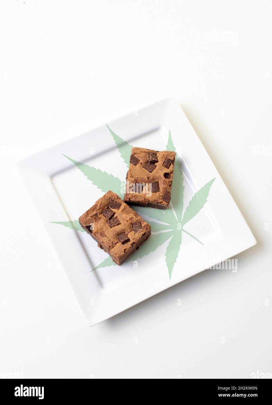 Brownies de cannabis, image conceptuelle Banque D'Images