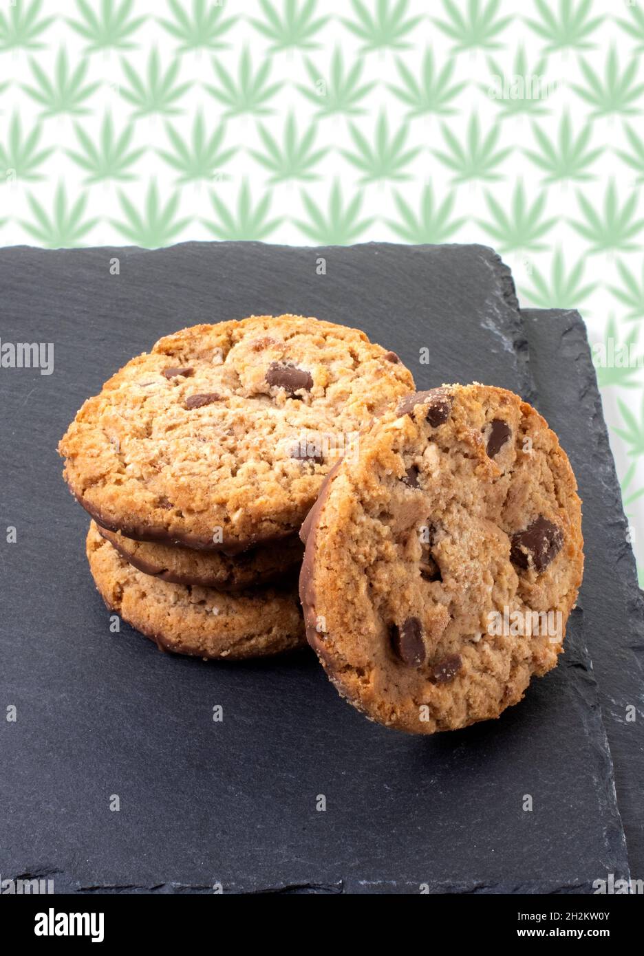 Biscuits de cannabis, image conceptuelle Banque D'Images