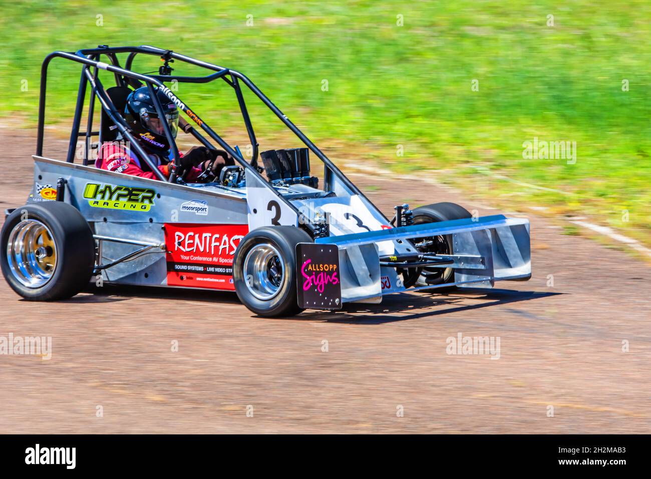 Hyper Hugger 600cc stock-car sur le circuit de course, Tamworth Australie. Banque D'Images