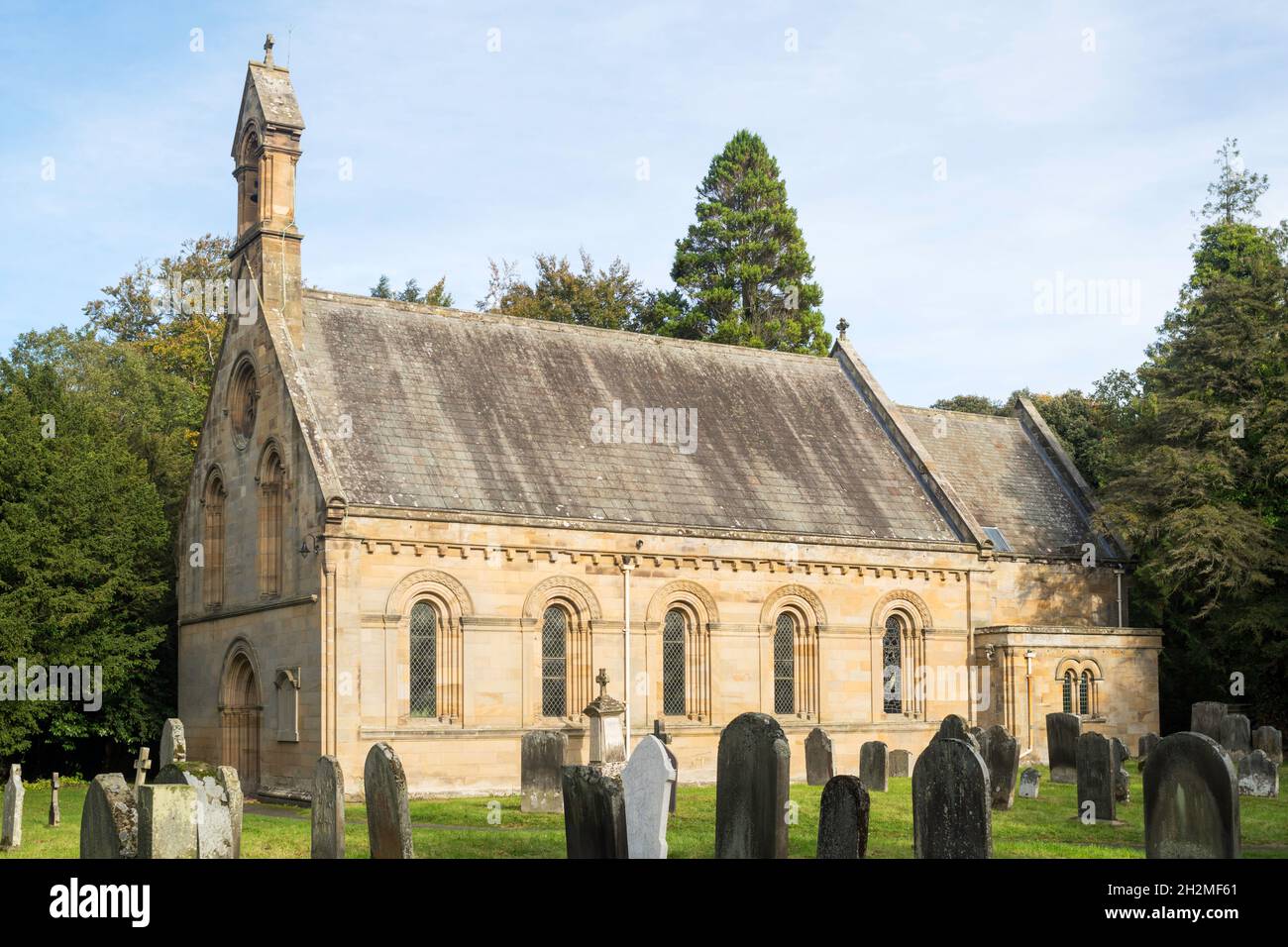 Église paroissiale de Howick, St Michael et All Angels, Howick, Northumberland, Angleterre, Royaume-Uni Banque D'Images