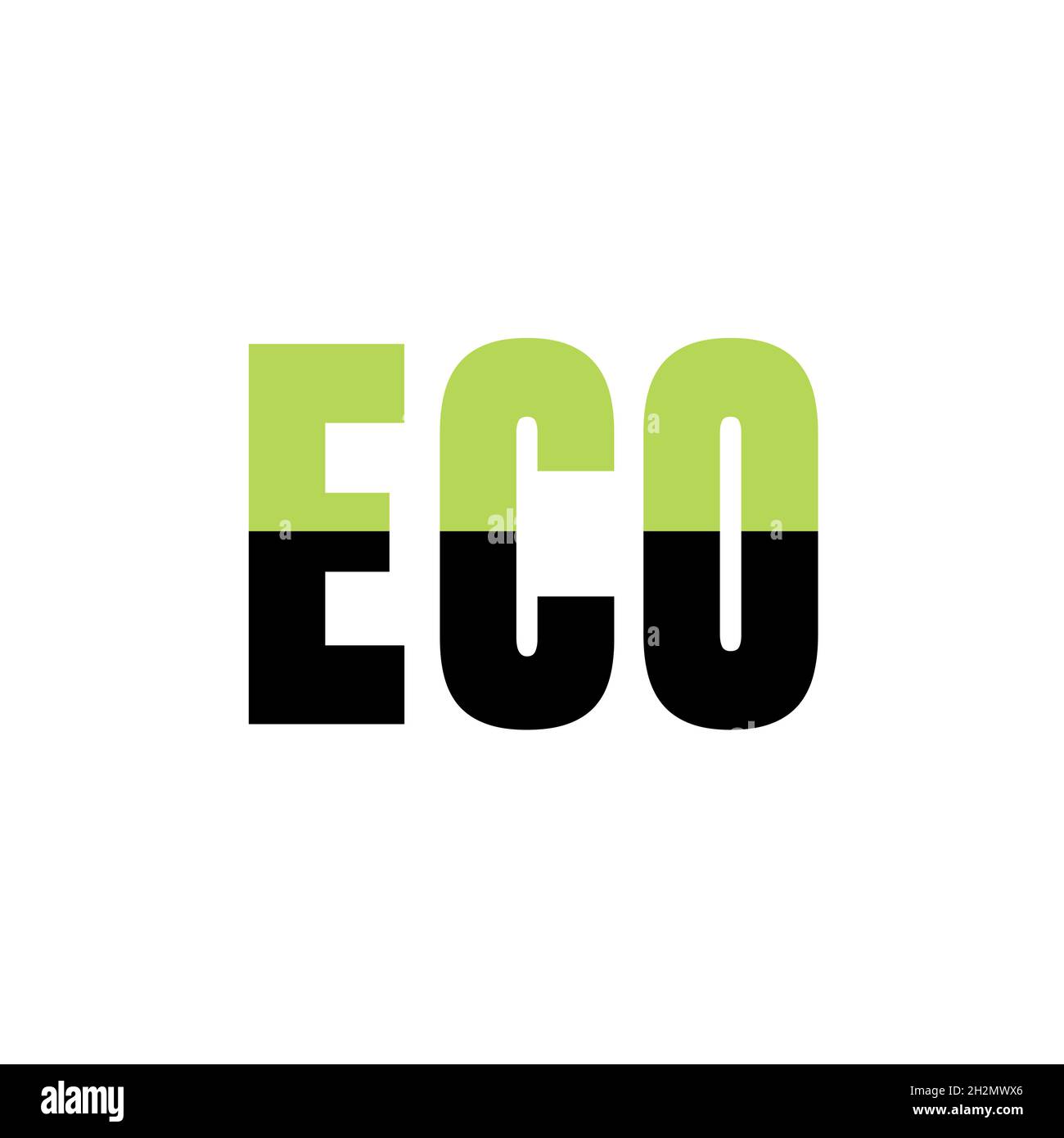 Design vectoriel du logo ECO LIFE. Illustration de Vecteur