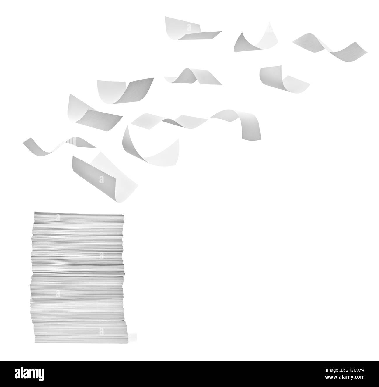 pile de papier fpiling bureau paperasse éducation Banque D'Images