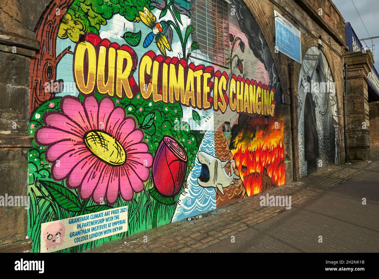 Vue du lieu de la conférence COP26 des Nations Unies sur les changements climatiques Banque D'Images