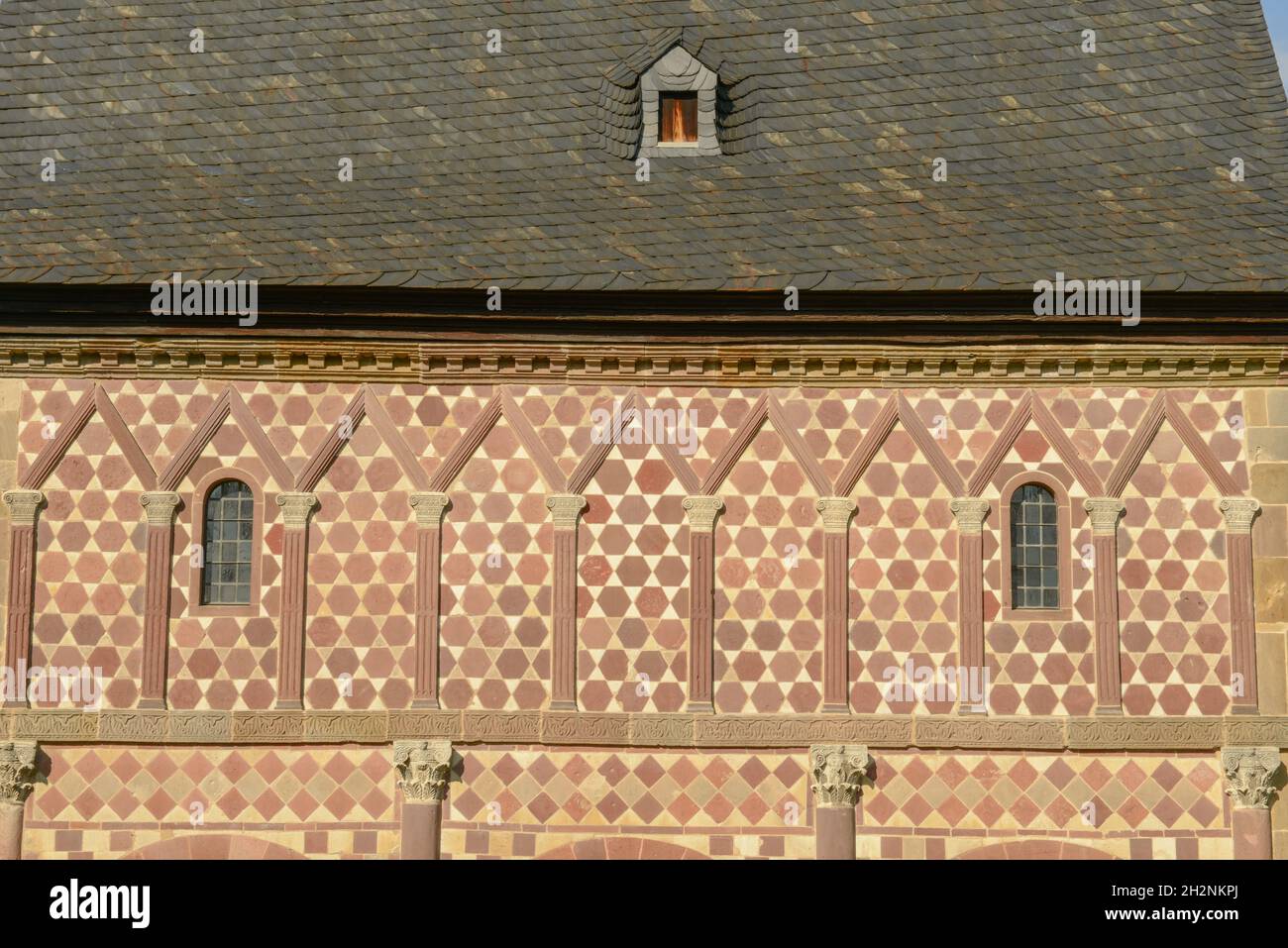 Détail de l'abbaye de Lorsch sur l'Allemagne, patrimoine mondial de l'UNESCO Banque D'Images