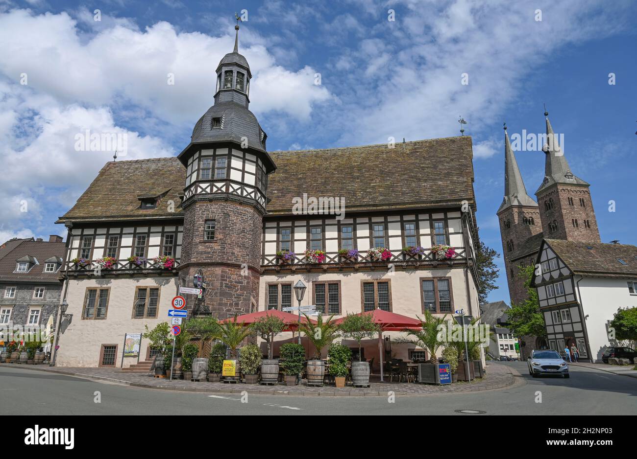 Altes Rathaus, Höxter, Nordrhein-Westfalen, Allemagne Banque D'Images