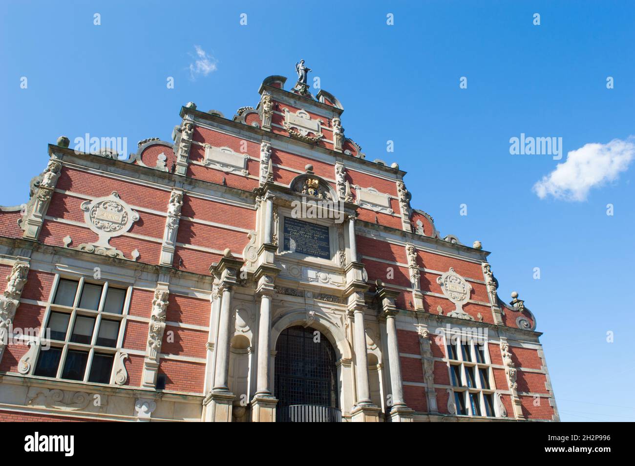 Façade d'une bourse historique Borsen datant du XVIIe siècle à Copenhague, Danemark Banque D'Images