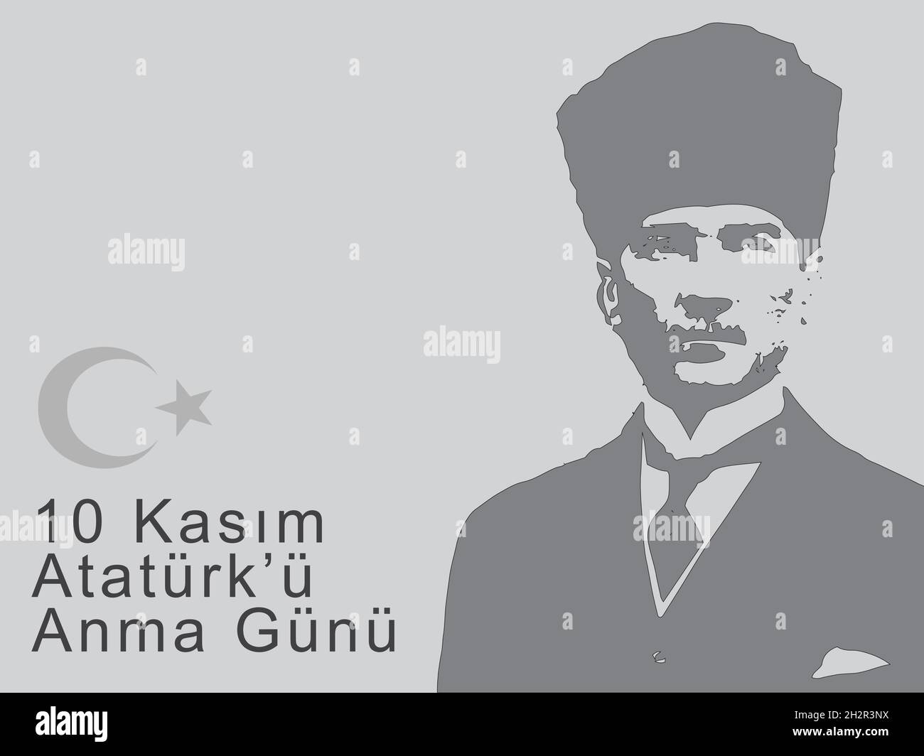 Ataturk est le plus grand dirigeant de la nation turque Illustration de Vecteur