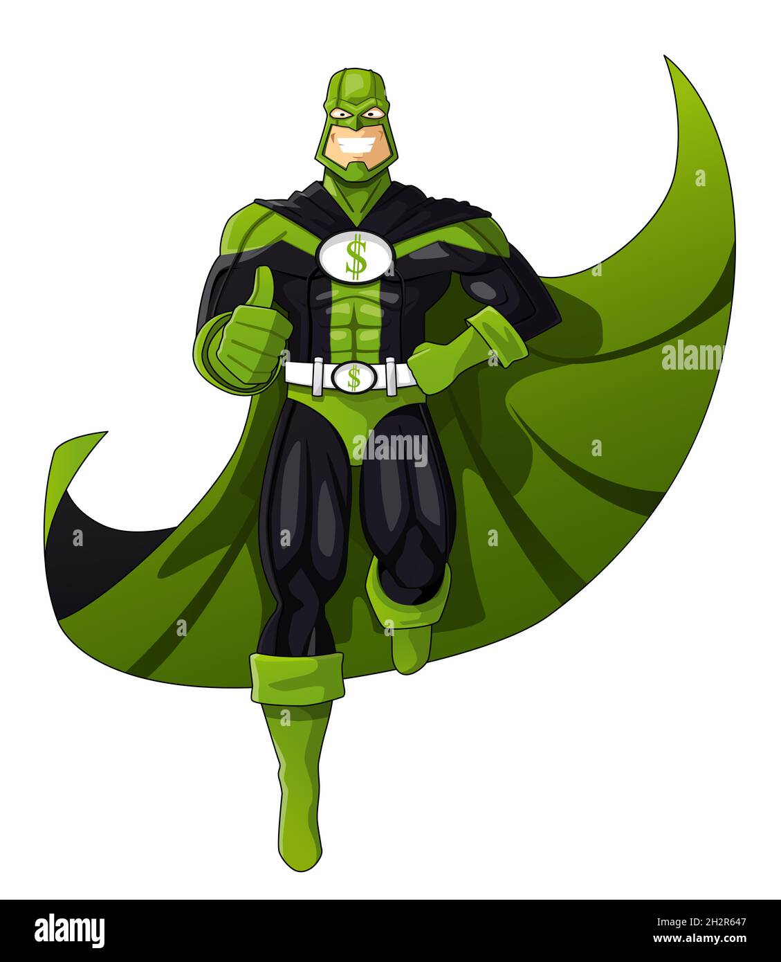 Super héros argent homme - illustration vectorielle Illustration de Vecteur