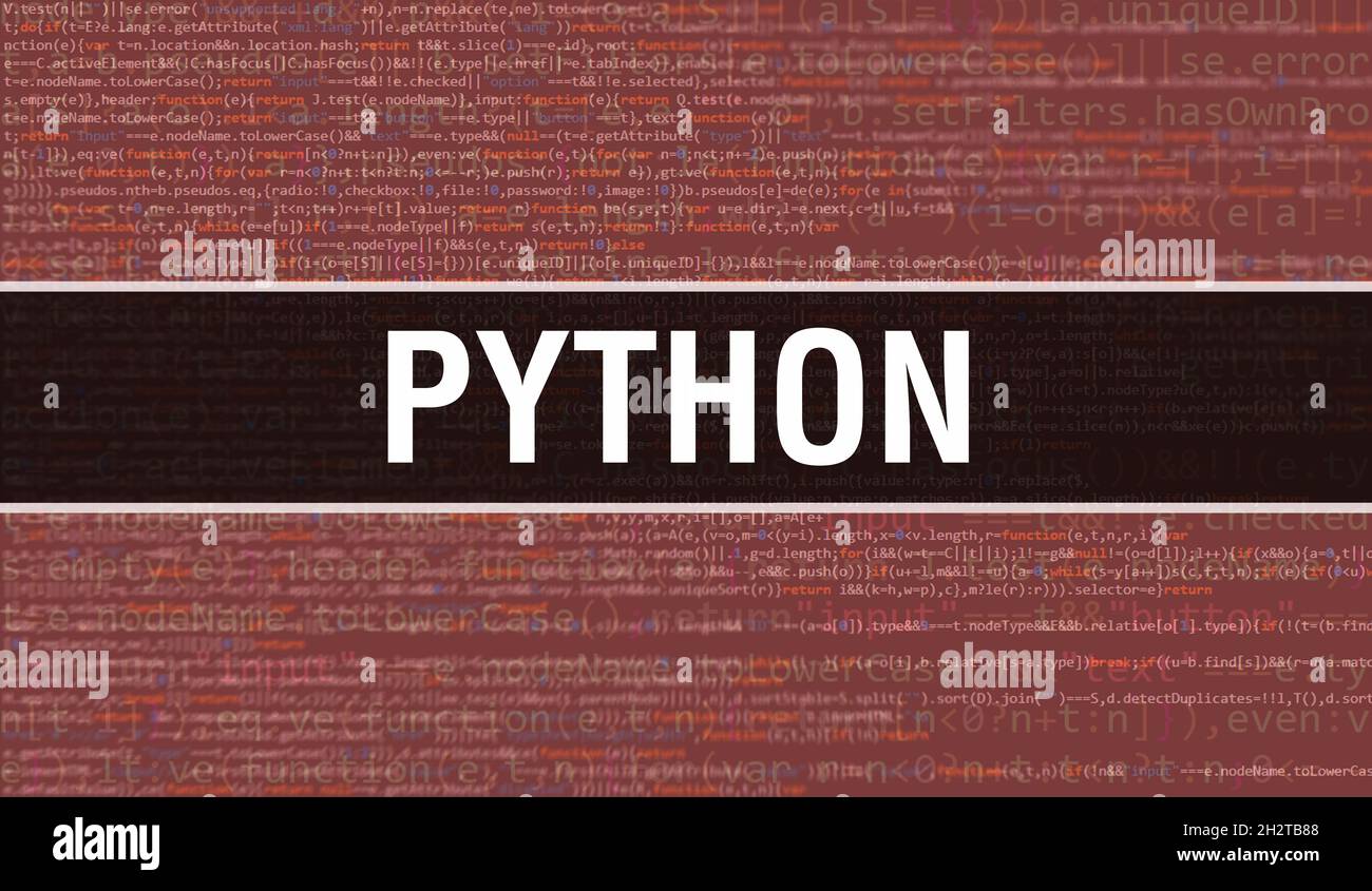PYTHON avec texte de code Java numérique.CONCEPT de vecteur DE codage PYTHON et de logiciel informatique.Script de codage Java, code de programme numérique avec PYTH Banque D'Images