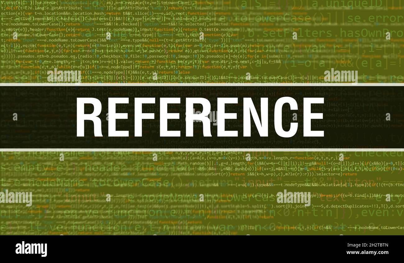 Référence avec le texte de code Java numérique.Référence et concept de ...