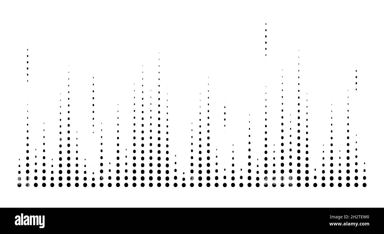 Égaliseur abstrait en pointillés.Points verticaux.Illustration vectorielle d'une image éq Illustration de Vecteur