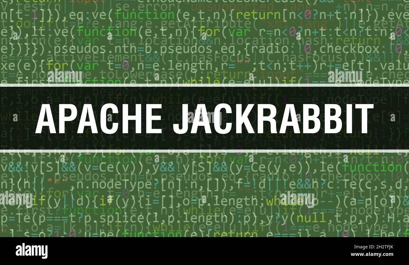 Apache Jacklapin avec technologie Abstract Code binaire arrière-plan.données binaires numériques et concept de données sécurisées.Logiciel Banque D'Images