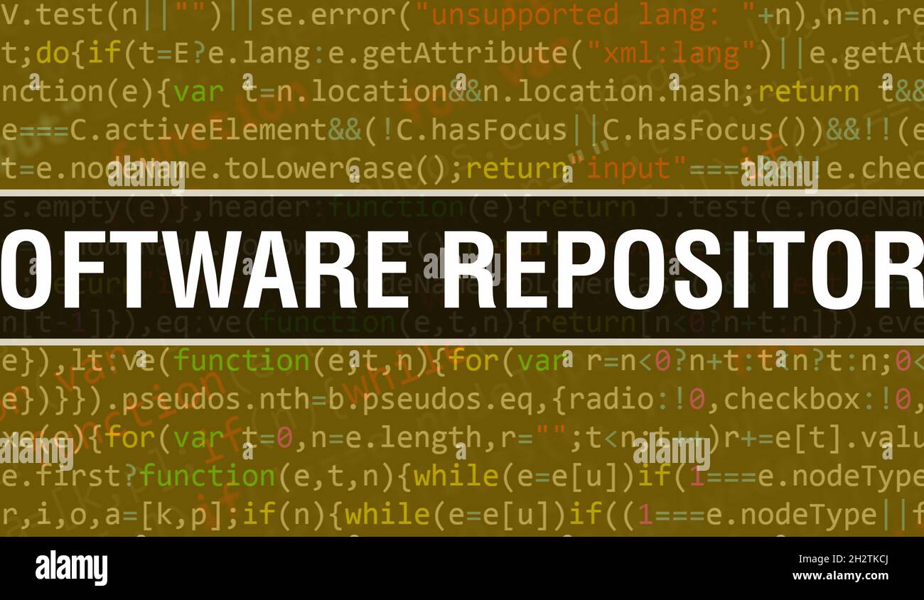 Référentiel logiciel avec texte de code Java numérique.Concept de ...