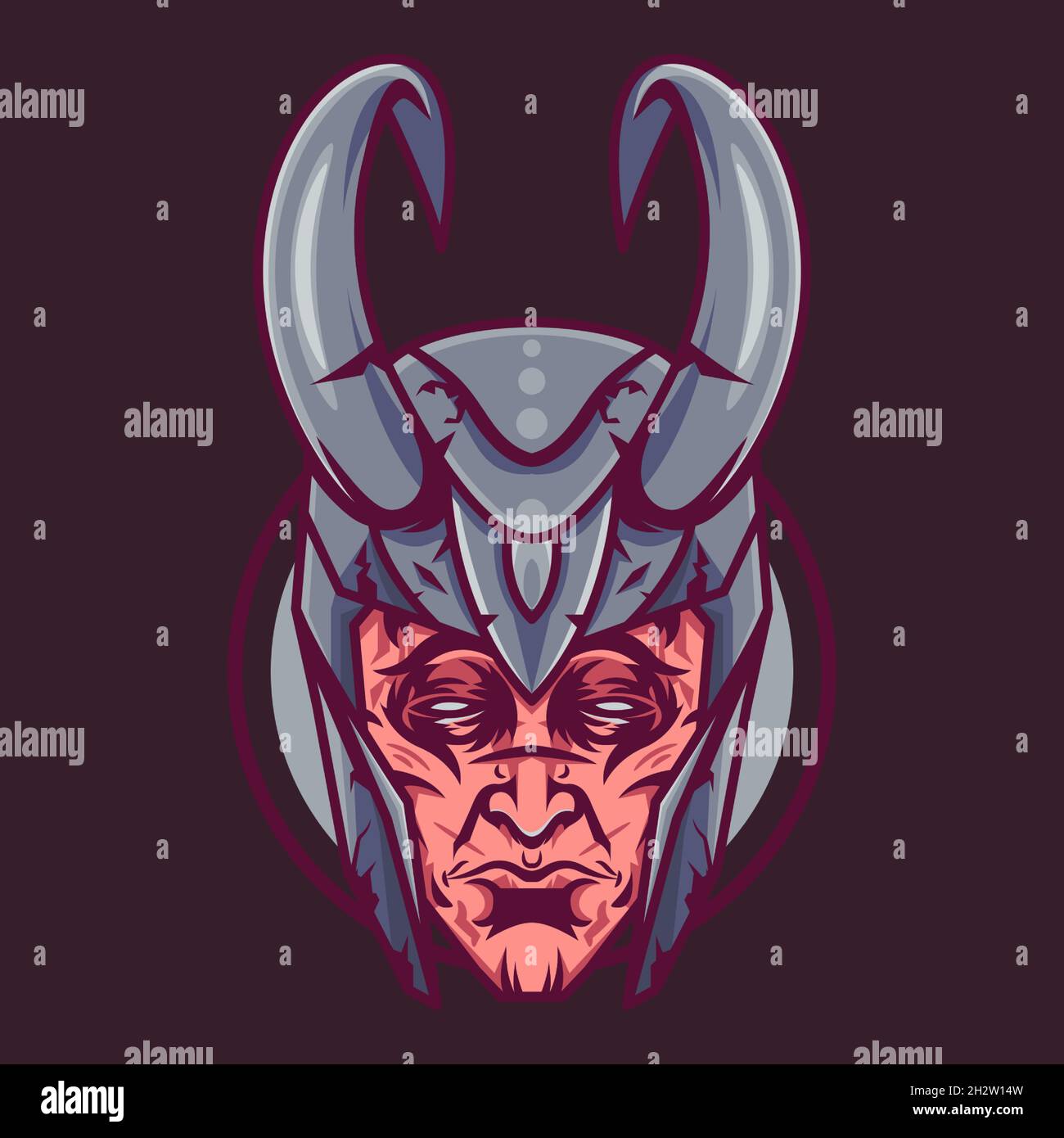 LOGO DE LA MASCOTTE SPARTAN Illustration de Vecteur