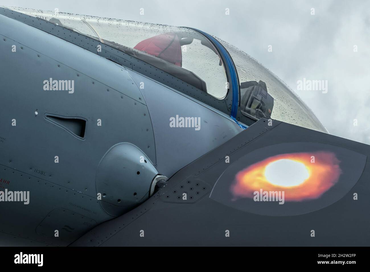 Radom, Pologne - 25 août 2018 : salon de l'air de Radom - Eurofighter EF-2000 Typhoon Banque D'Images