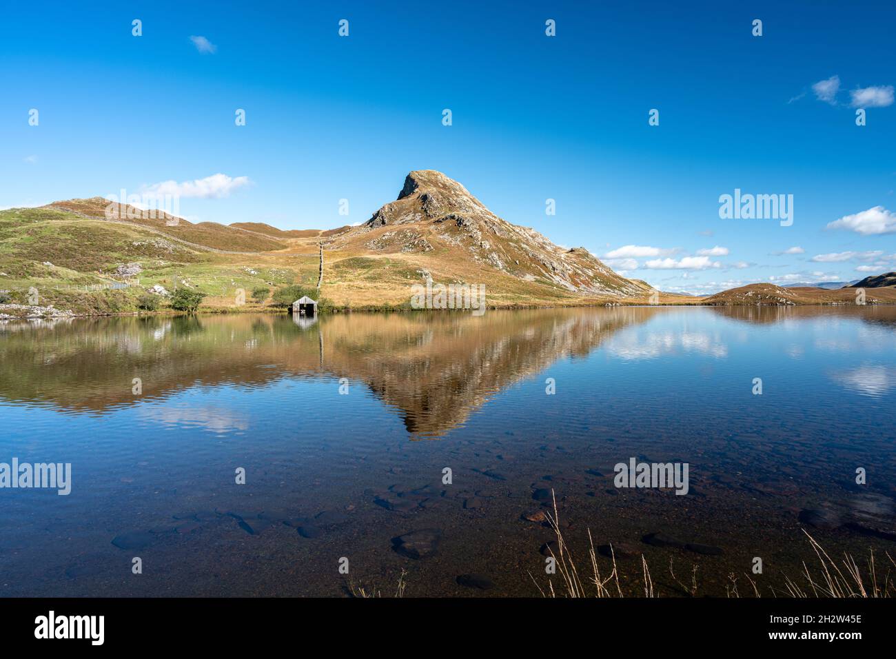 La montagne Cefn-hir et le lac Cregennan se trouvent en automne dans le parc national de Snowdonia, à Dolgellau, au pays de Galles, au Royaume-Uni. Banque D'Images