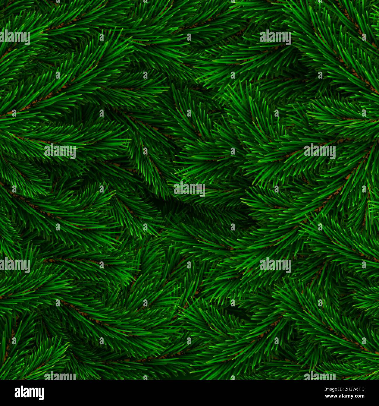 Motif branches en sapin.Élément de décoration de Noël.Motif de pin vert coloré.Arrière-plan des branches de l'arbre de la nouvelle année.Illustration vectorielle Illustration de Vecteur