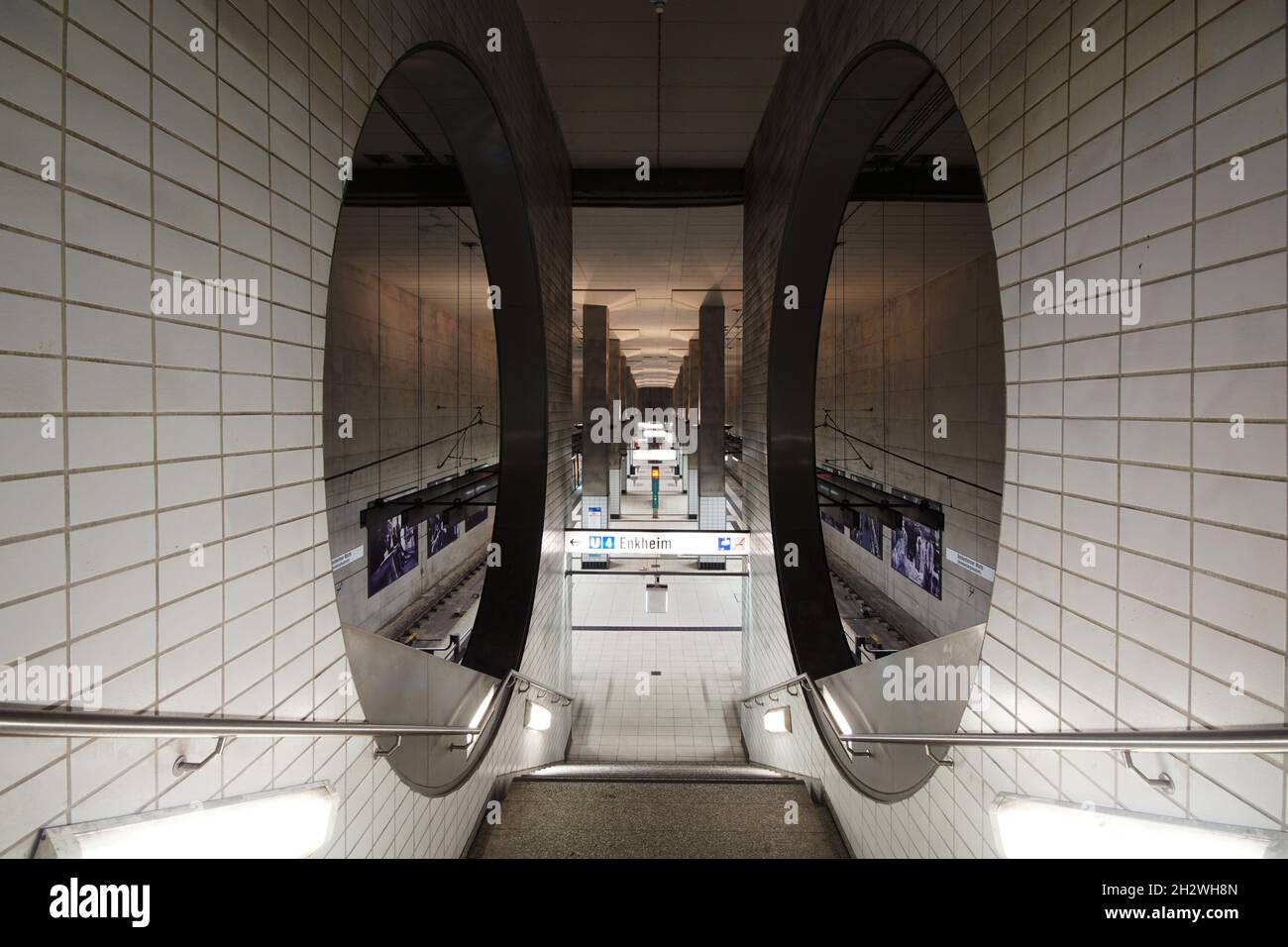 Métro Bockenheimer Warte Banque D'Images