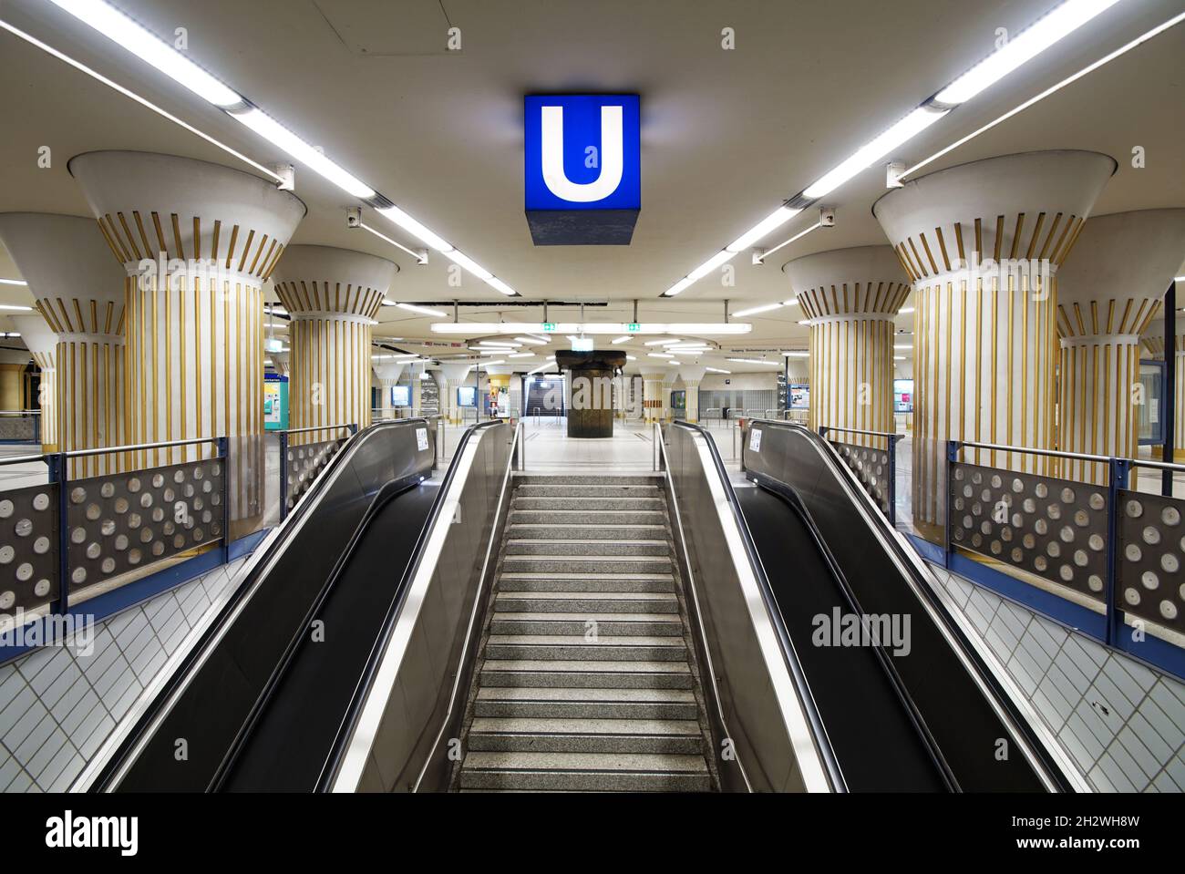 Métro Bockenheimer Warte Banque D'Images
