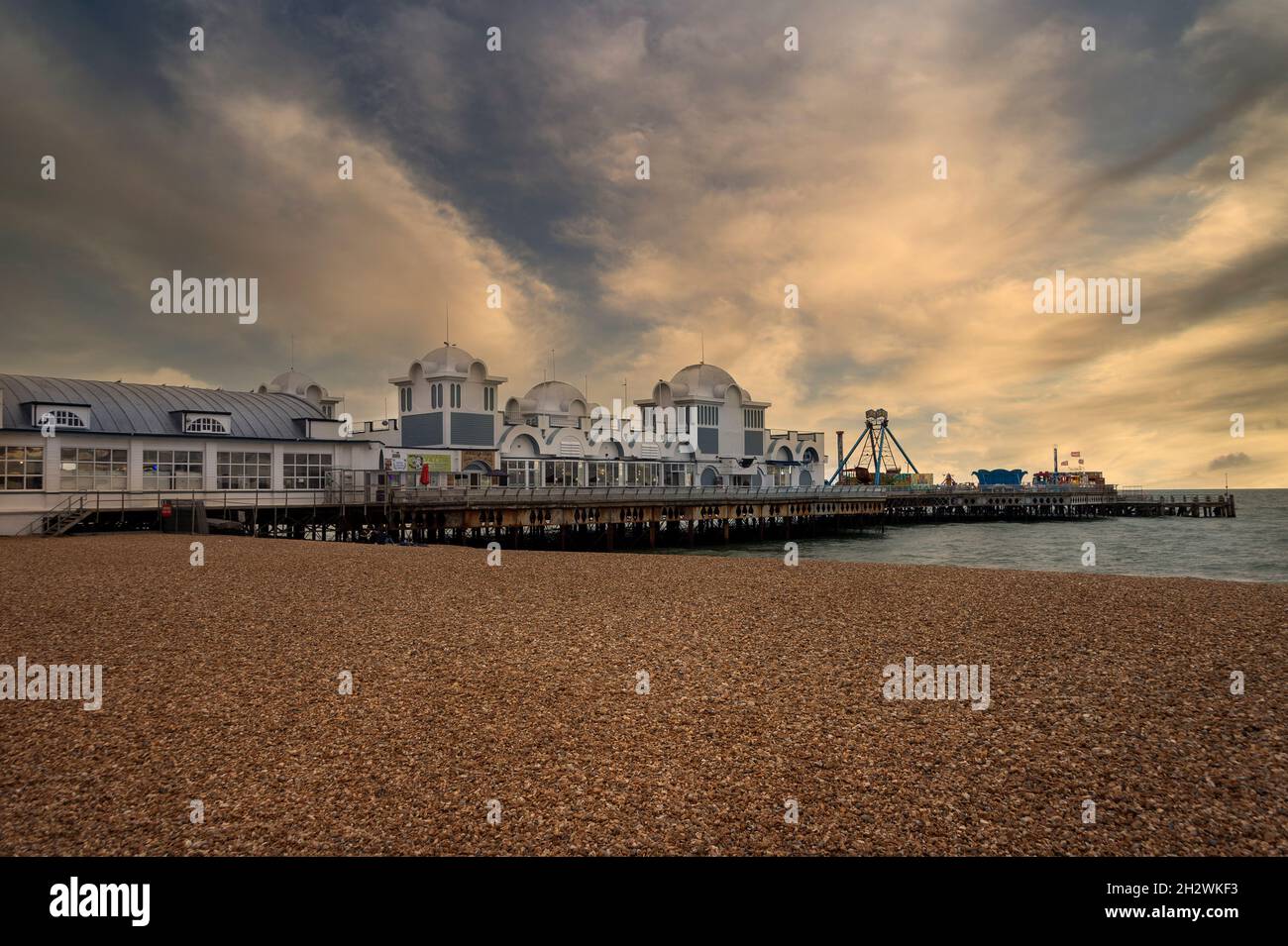 South Parade Pier à Southsea, Hampshire, Royaume-Uni Banque D'Images