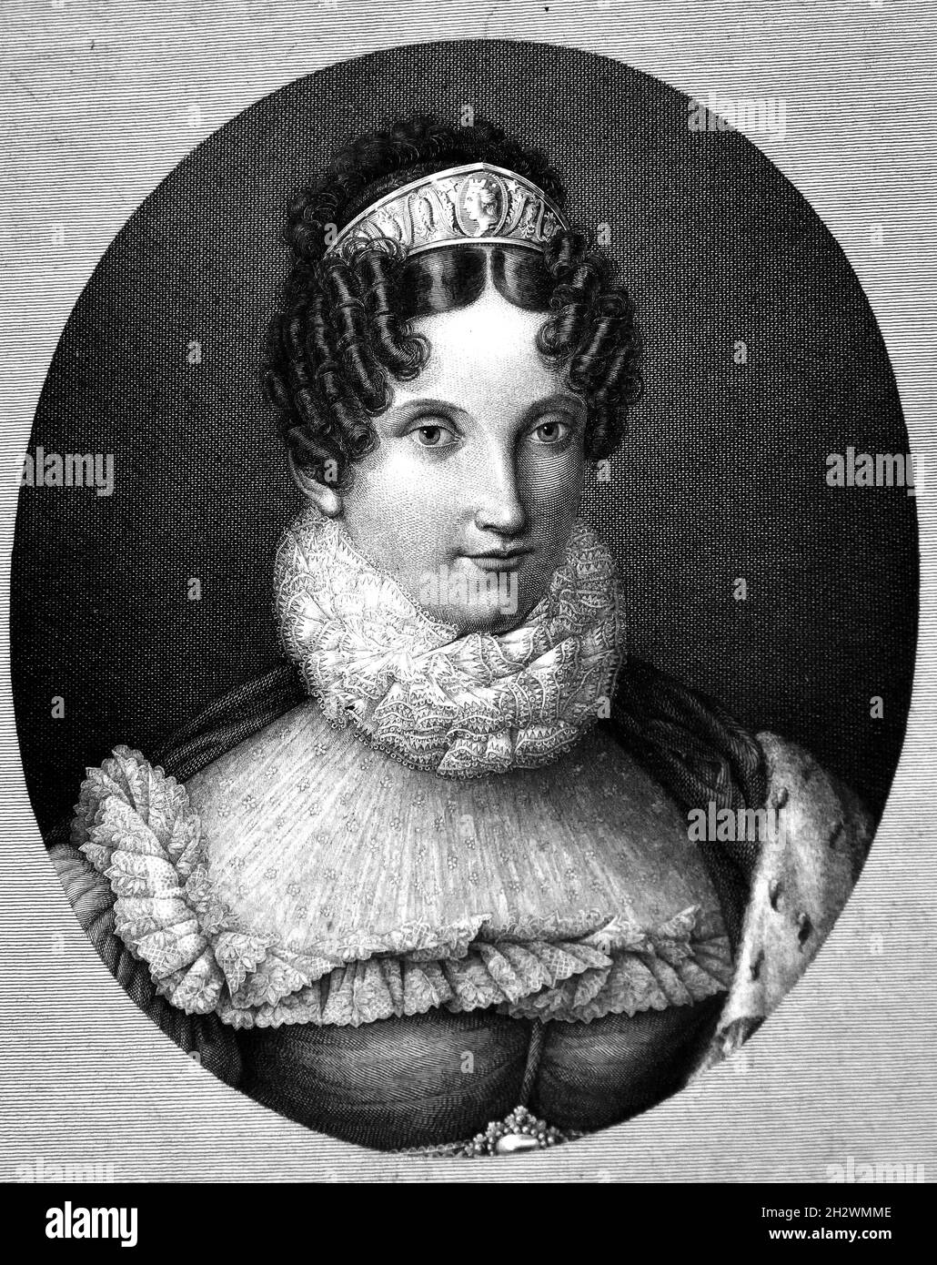 Marie Louise de Habsbourg deuxième femme de Napoléon, Napoléon Bonaparte, (1769-1821), Napoléon Ier, empereur français, France. Banque D'Images