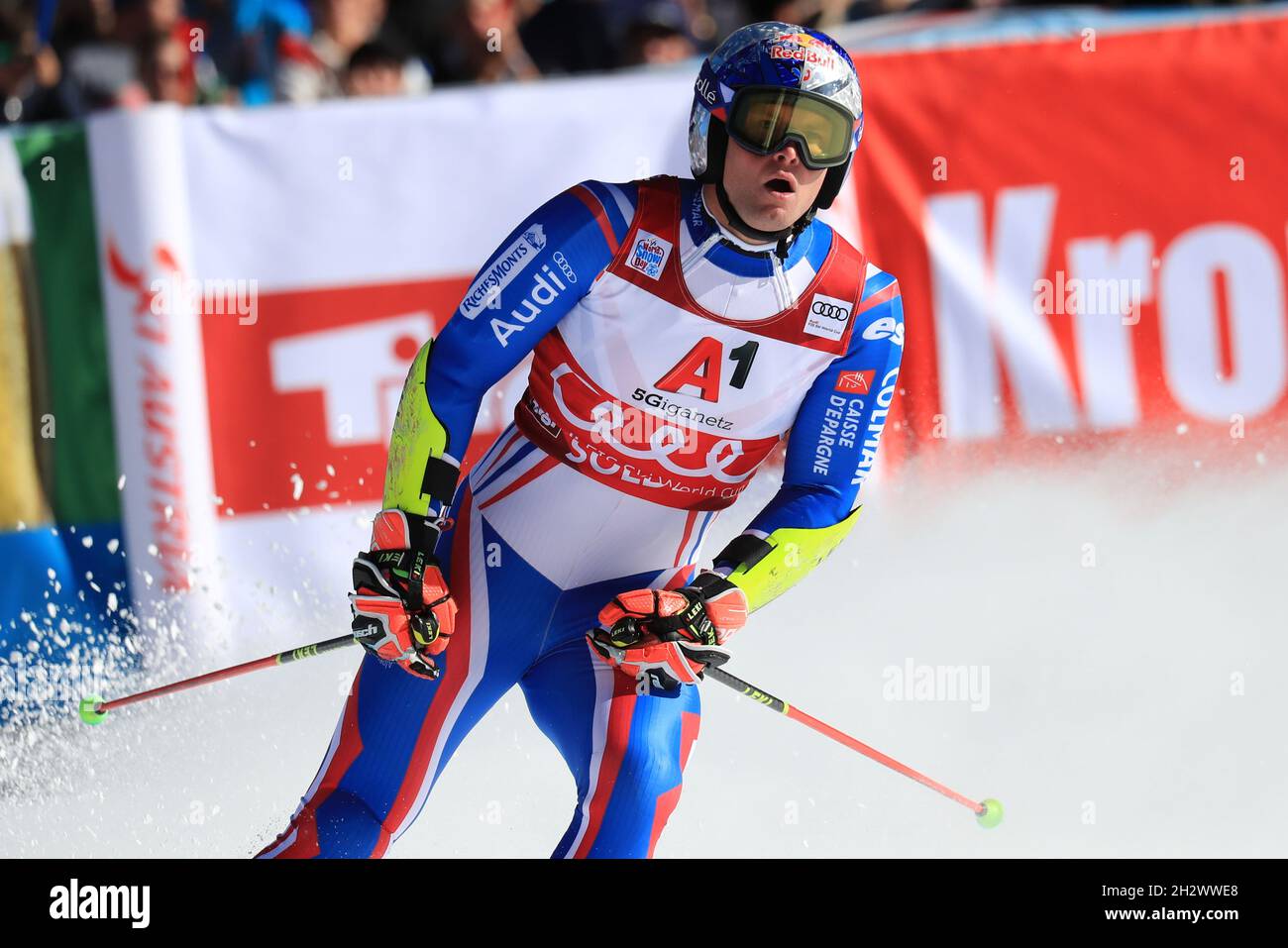 Solden, Autriche.24 octobre 2021.Coupe du monde de ski alpin 2021-2022:  Slalom géant des hommes, course d'ouverture dans le cadre de la coupe du  monde de ski alpin à Solden le 24 octobre