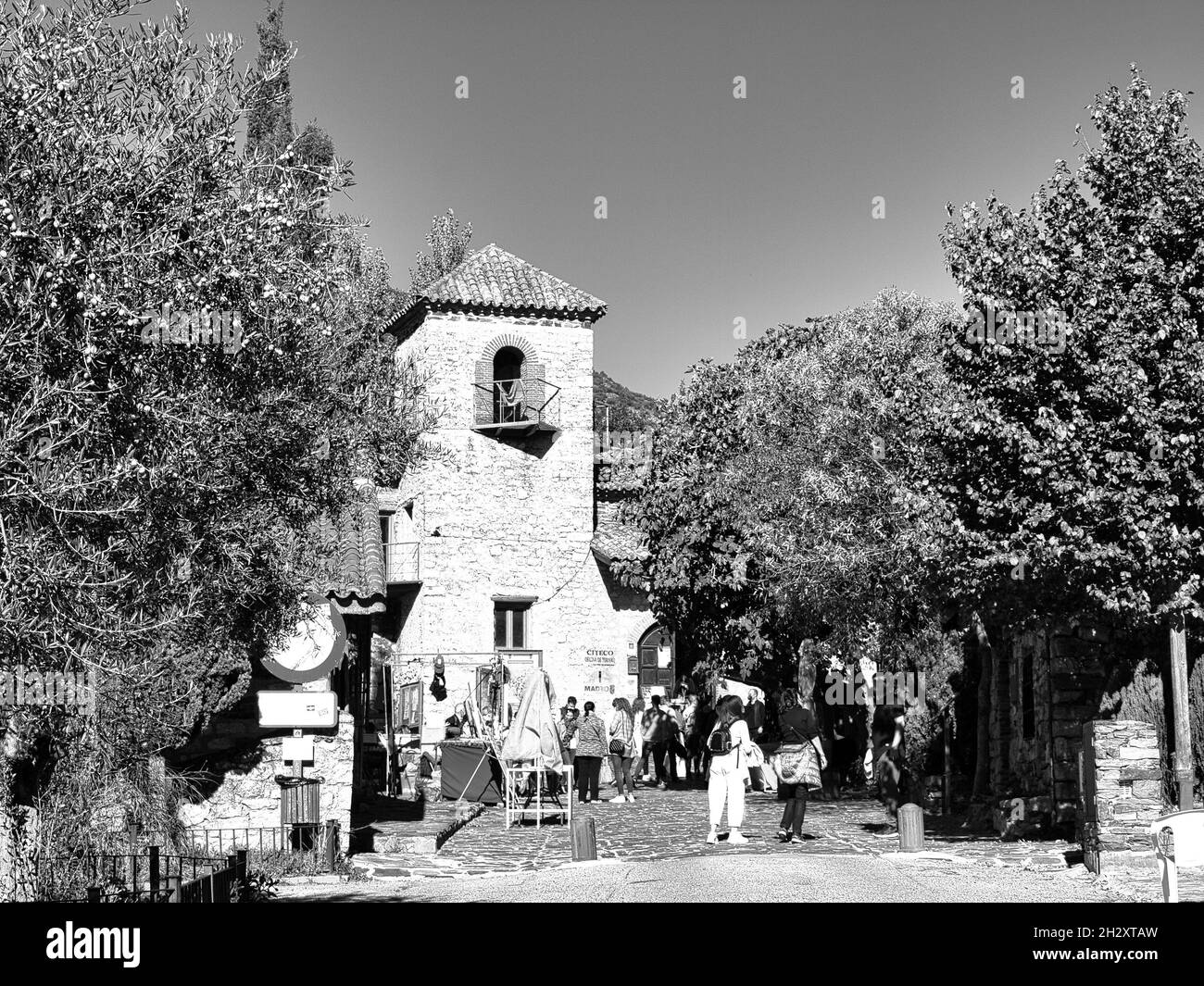 PATONES DE ARRIBA UN DES PLUS BEAUX VILLAGES D'ESPAGNE Banque D'Images