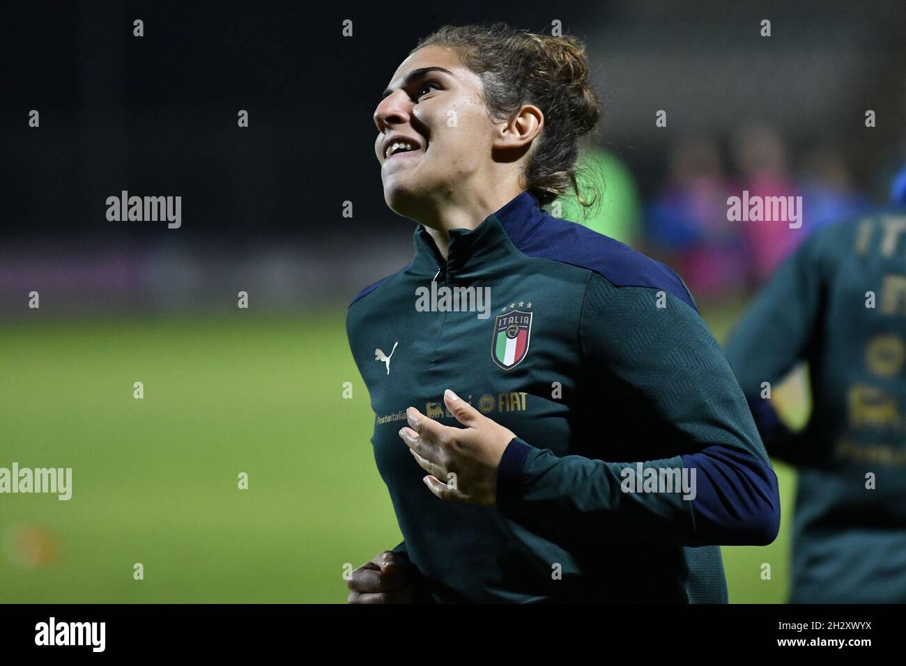 Castel Di Sangro, Italie.22 octobre 2021.Au cours de la coupe du monde féminine de l'UEFA, se qualifiant entre L'ITALIE et LA CROATIE au Stadio Teofilo Patini, le 22 octobre 2021 à Castel di Sangro, en Italie.Crédit : Agence photo indépendante/Alamy Live News Banque D'Images