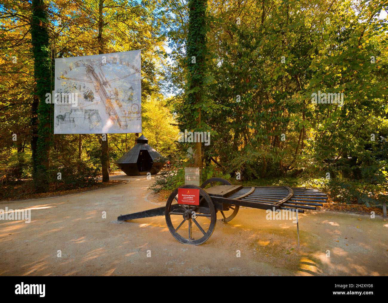 FRANCE.INDRE-ET-LOIRE (37) LE CHÂTEAU DU CLOS LUCE, ANCIENNEMENT APPELÉ LE MANOIR DE COUX, EST UNE MAISON SITUÉE EN FRANCE, AU COEUR DE LA VALLÉE DE LA LOIRE Banque D'Images