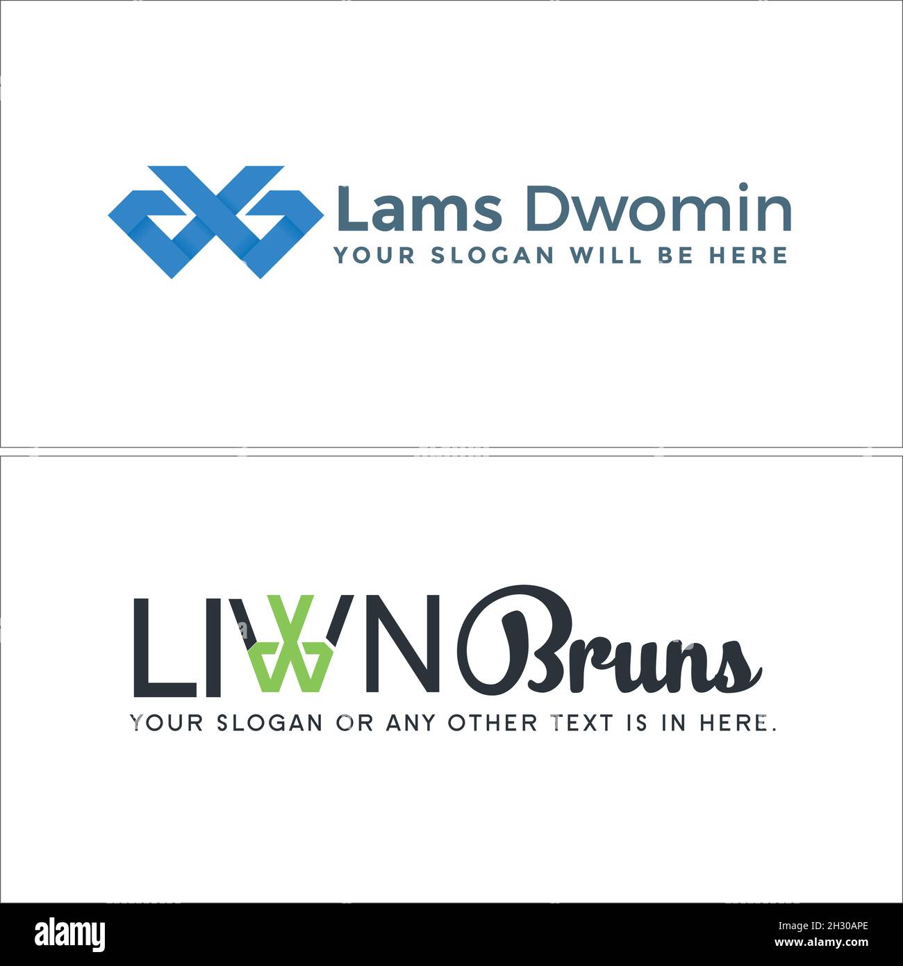 Les initiales de divertissement d'art moderne texte DB logo design Illustration de Vecteur