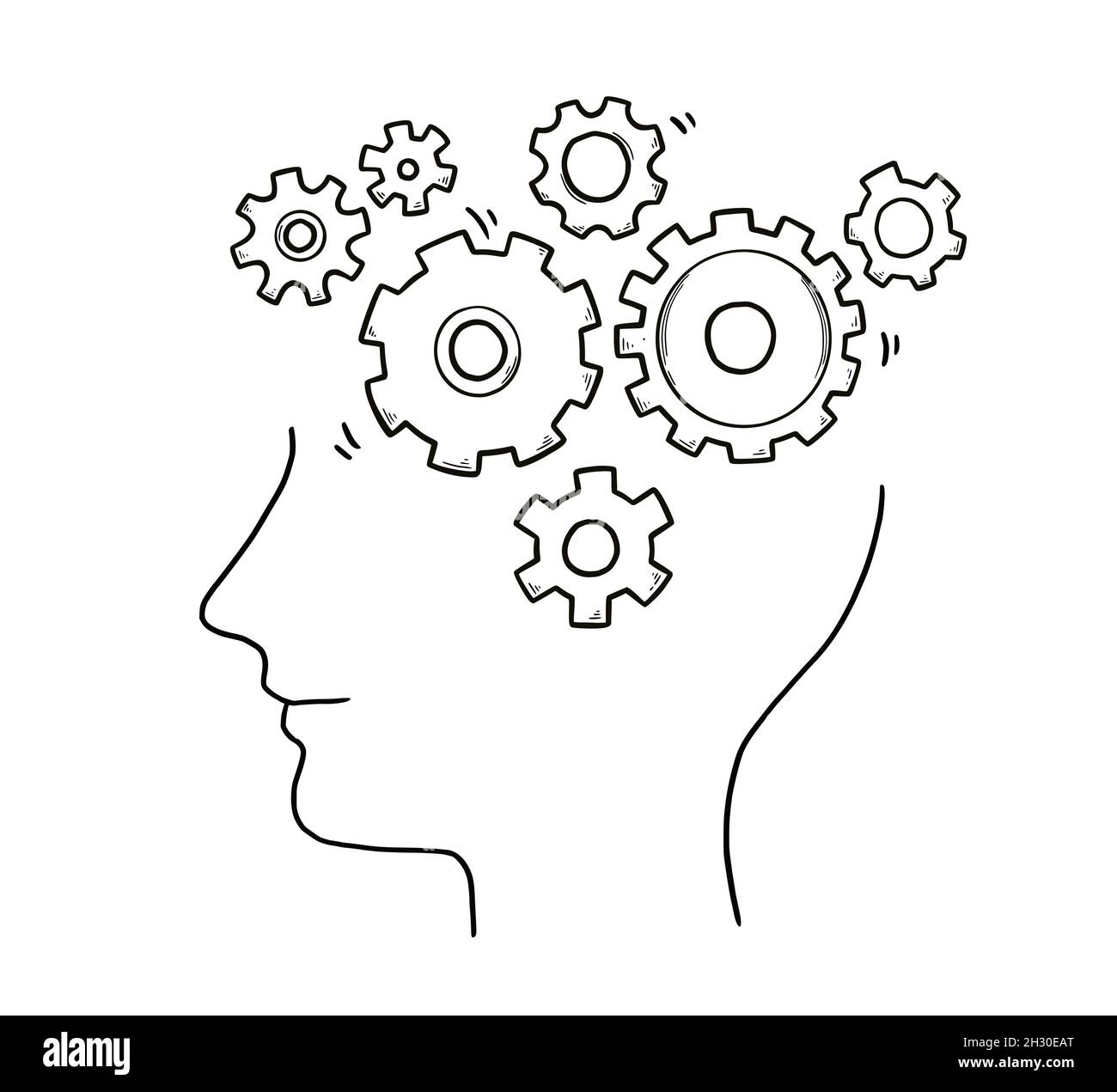 R flexion Du Cerveau Concept De Brainstorming M canisme D engrenage r-flexion-du-cerveau-concept-de-brainstorming-m-canisme-d-engrenage