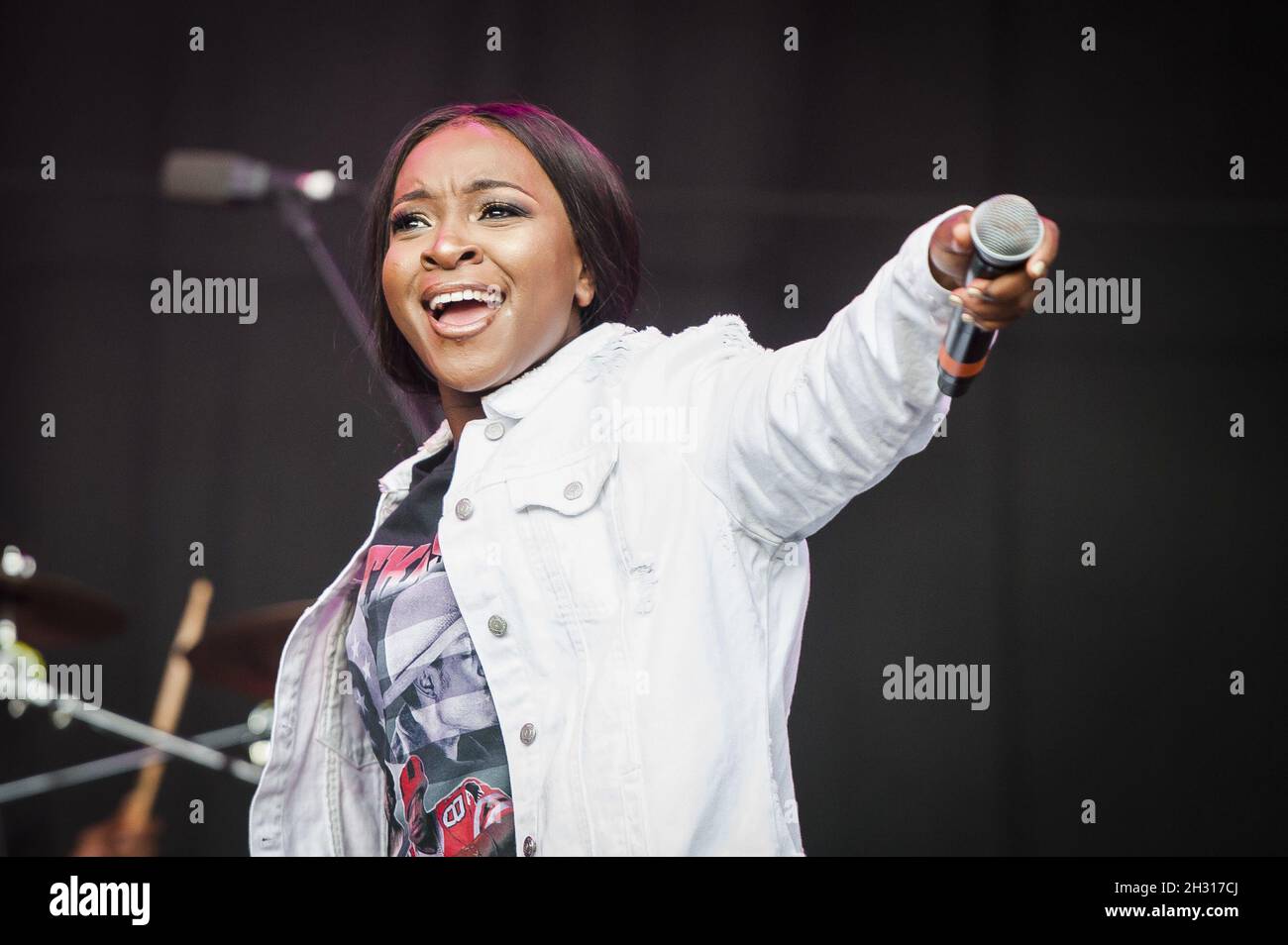 Ray BLK joue en direct sur scène au festival Bestival 2017 au château de Lulworth - Wareham.Date de la photo: Vendredi 8 septembre 2017.Le crédit photo devrait se lire: David Jensen/EMPICS Entertainment Banque D'Images