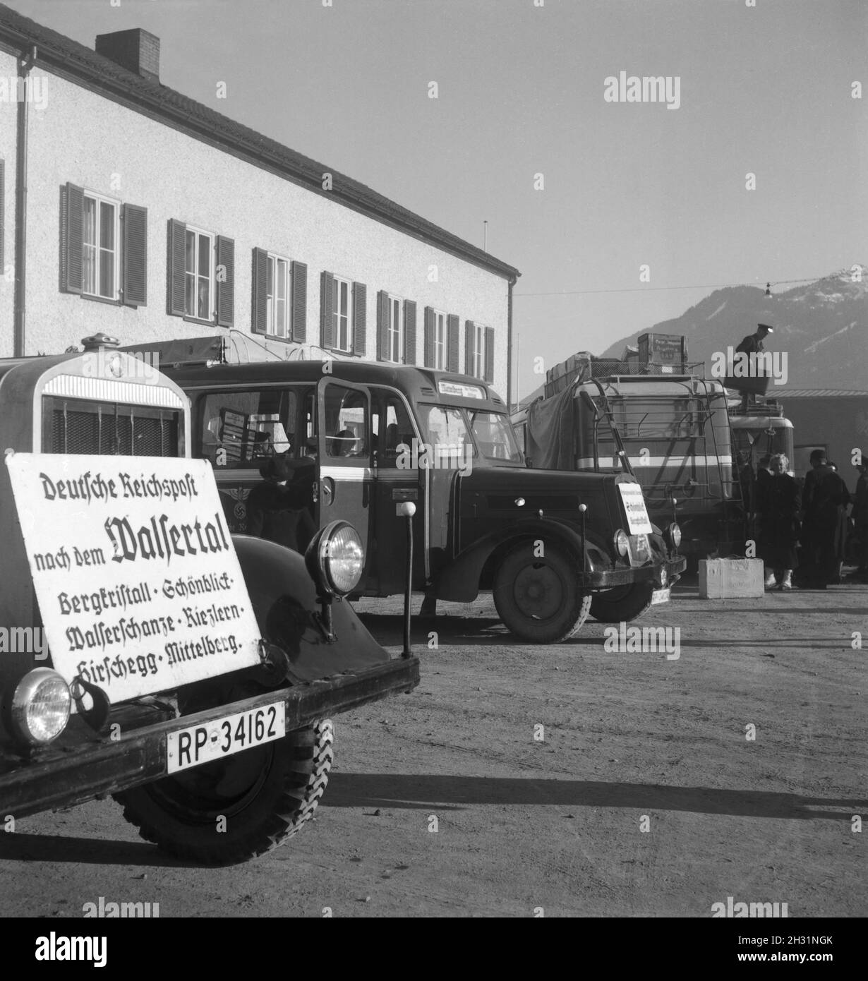 Ein Ausflug nach Allgäu-Immenstadt, Deutsches Reich 1930er Jahre. Un voyage à Allgäu-Immenstadt, Allemagne 1930. Banque D'Images