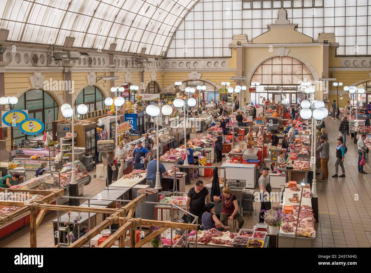 Célèbre marché de Privoz à Odessa, Ukraine Banque D'Images