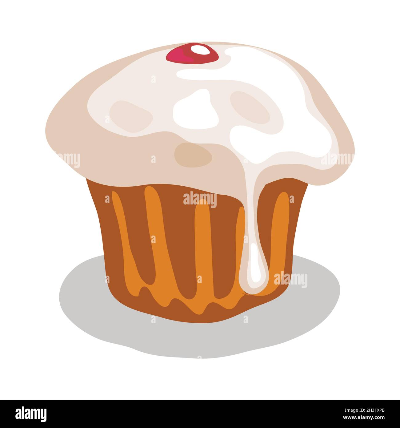 Illustration savoureuse de vecteur de muffin Illustration de Vecteur