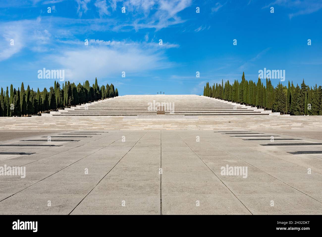 REDIPUGLIA, ITALIE - 15 septembre 2021 : le monument commémoratif de la première Guerre mondiale Banque D'Images