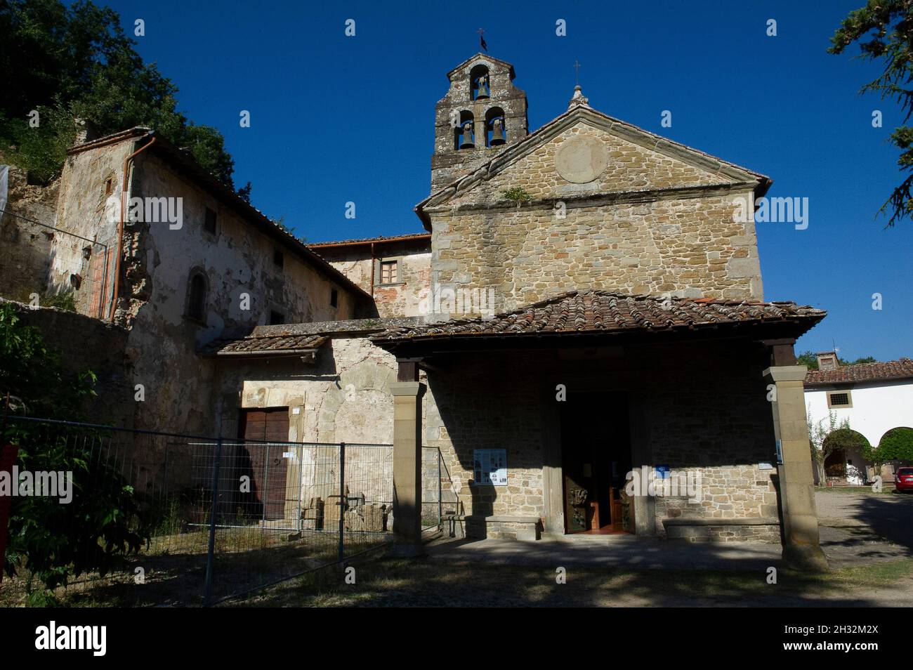 Europe, Italie, Toscane, Arezzo.Pratovecchio, fraction de Stia. sanctuaire de Santa Maria delle Grazie. Banque D'Images