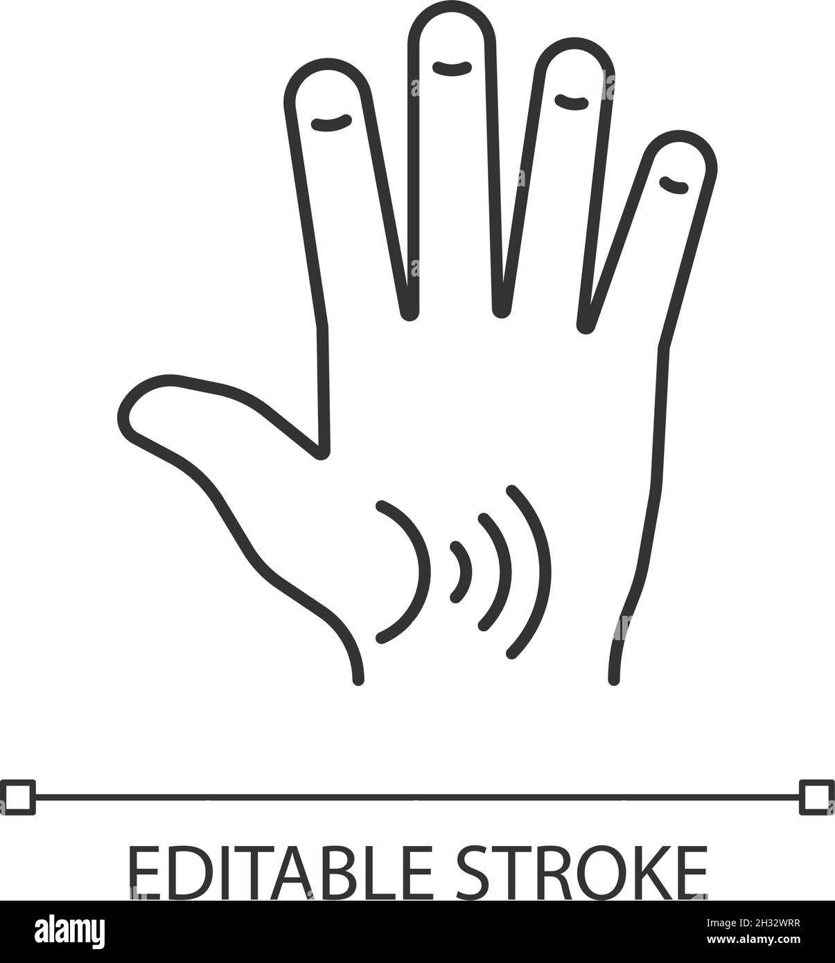Icône linéaire de l'arthrite du pouce Illustration de Vecteur Icône linéaire de l'arthrite du pouce Illustration de Vecteur