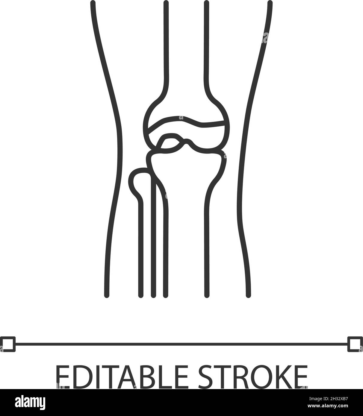 Icône linéaire arthrose Illustration de Vecteur