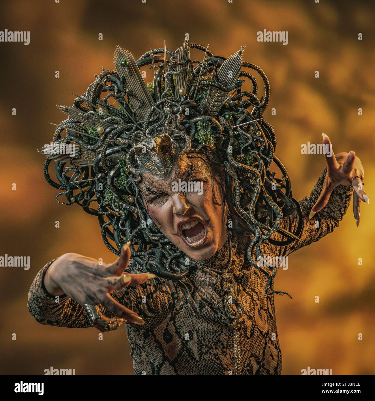 Rage de Medusa Banque D'Images